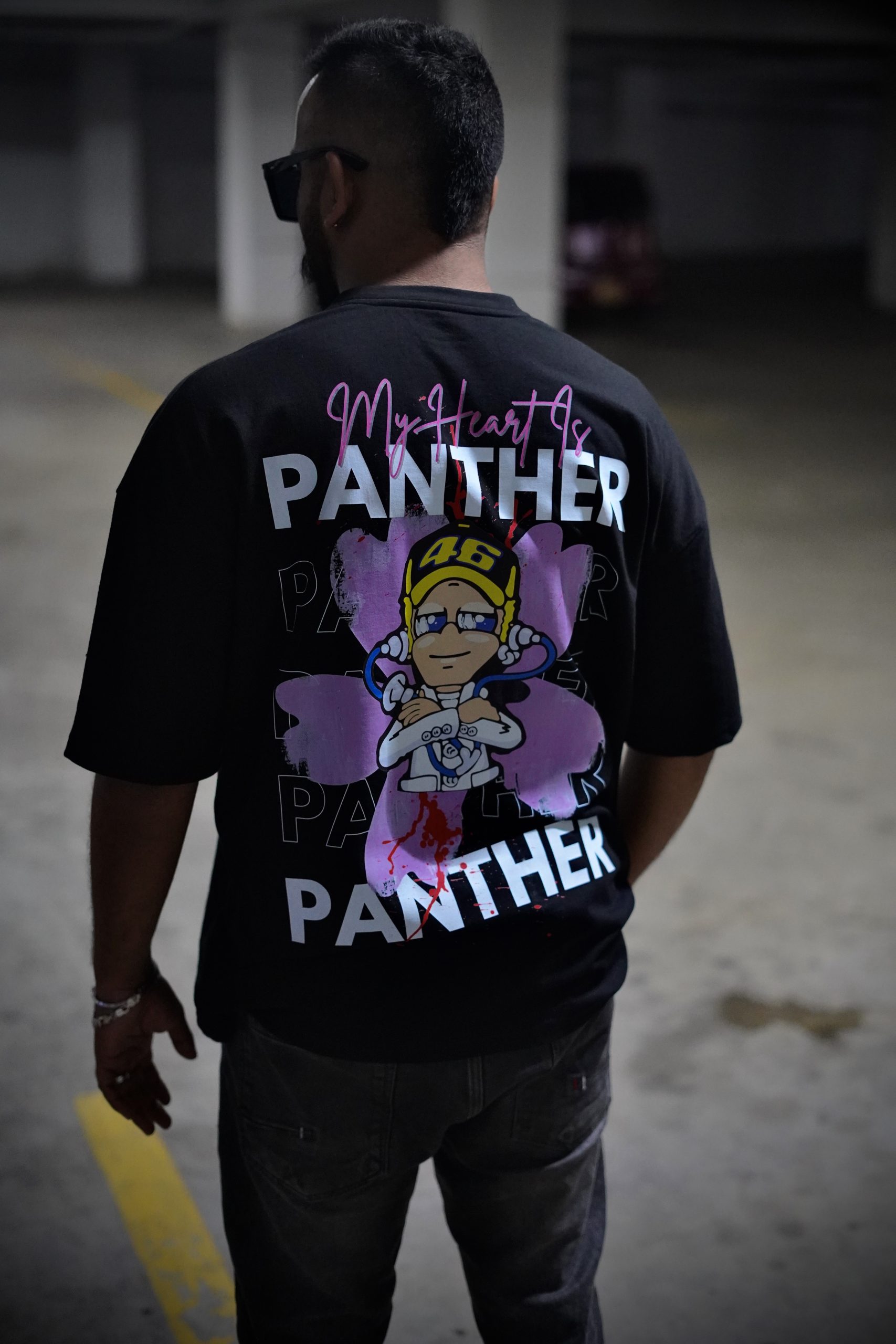 46 Panther - Oversized Graphic Tee - Image 2